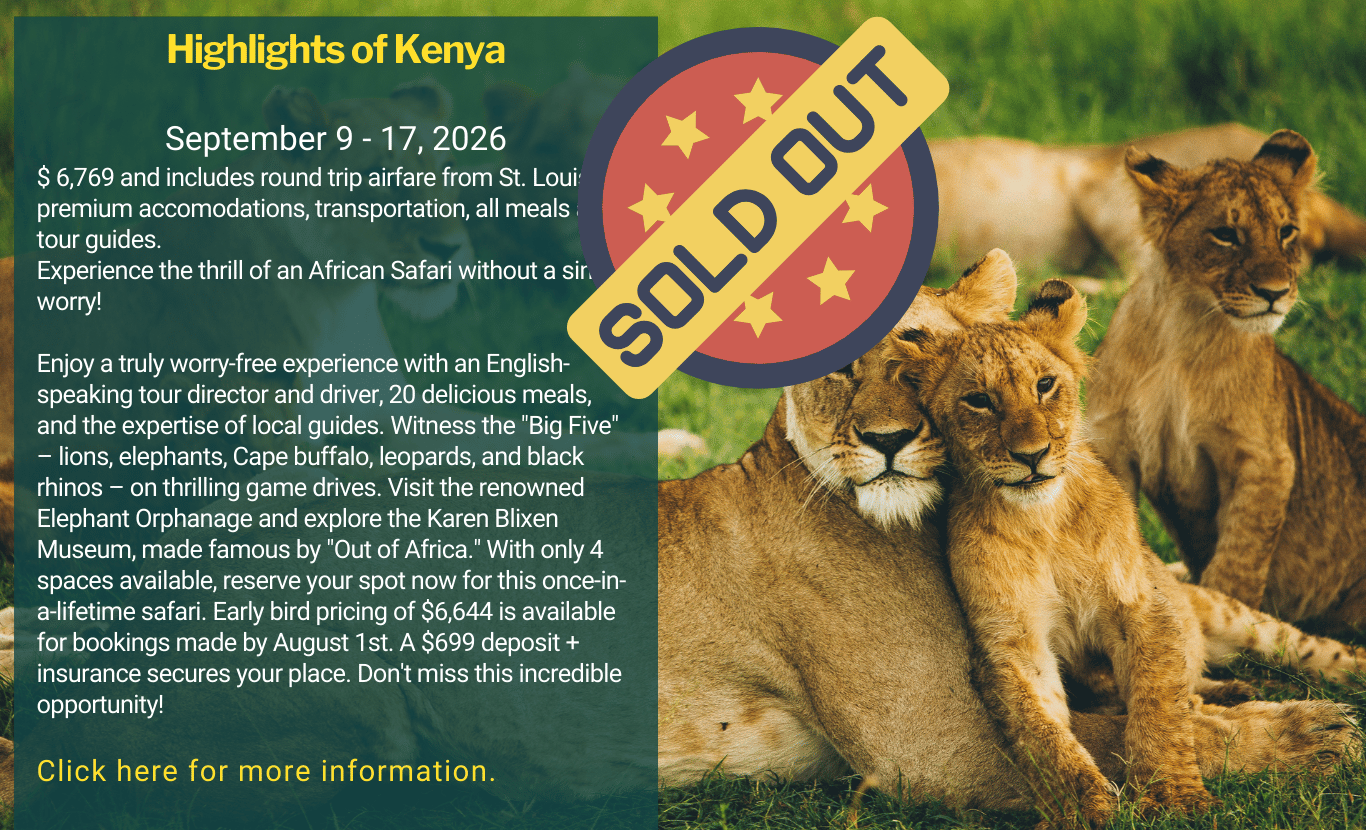 Kenya is sold out